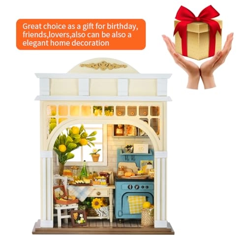 Miniature Wooden Dollhouse Furniture Kit - Creative Room 1:24