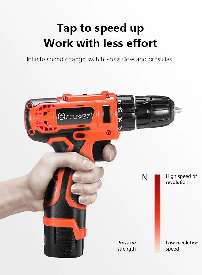 Electric Drill - 12V 600W 22-piece