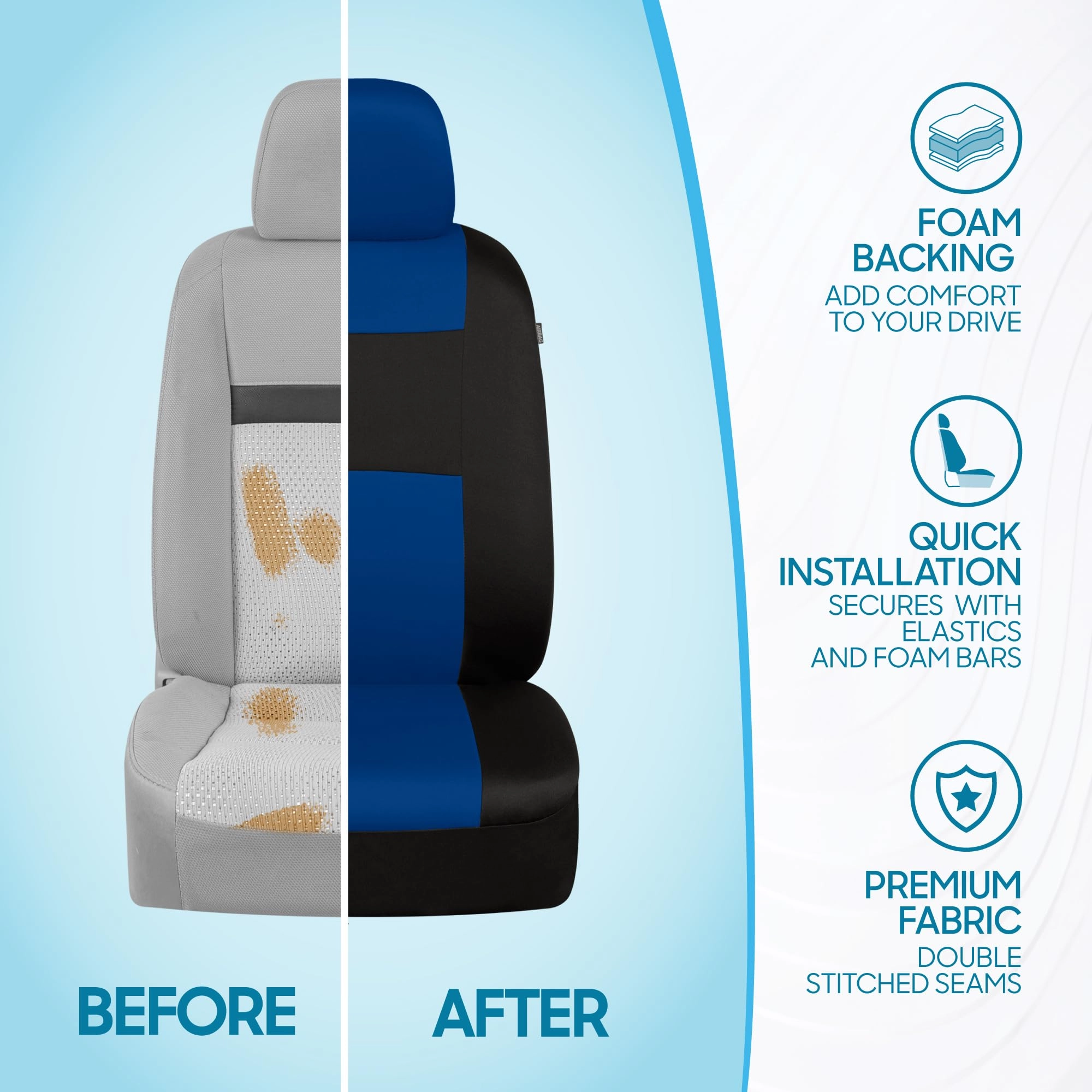 PolyPro Car Seat Covers - Solid Beige Universal Fit
