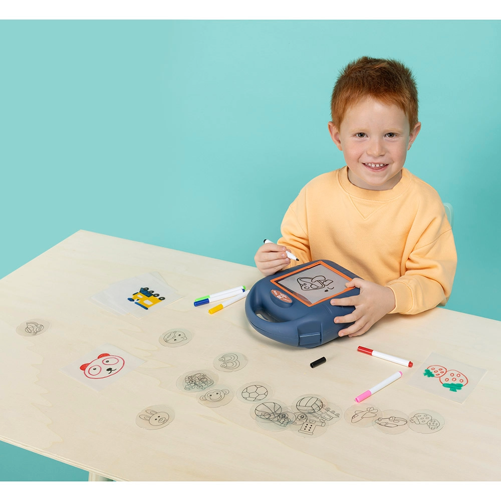 Drawing Projector - 56pcs 6 brightly colored markers