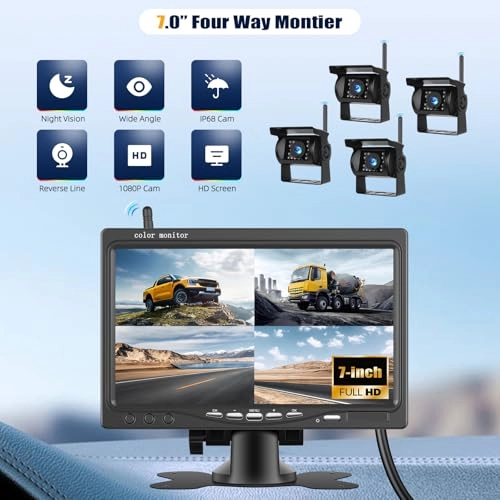 Wireless RV Backup Camera System - Night Vision Wireless 1080P
