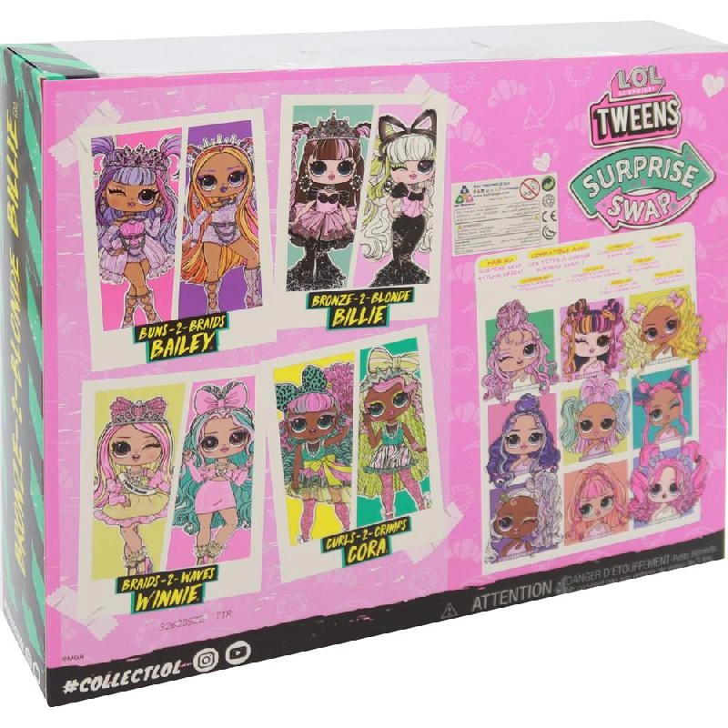 Billie Fashion Doll - Blonde Surprise Swap Ages 3+