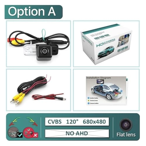 Wide View Vehicle Back up Camera - Night Vision Wire 1920x1080P