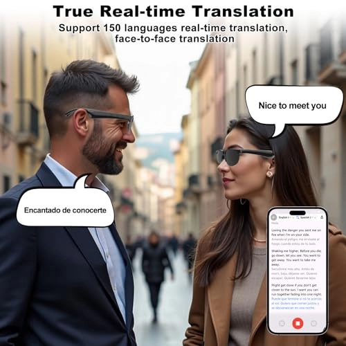 Smart Glasses - AI Translator V6.0 Bluetooth