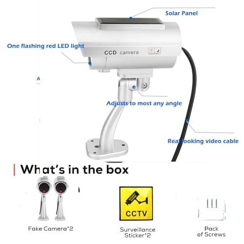 Dummy Solar Powered Camera - Outdoor