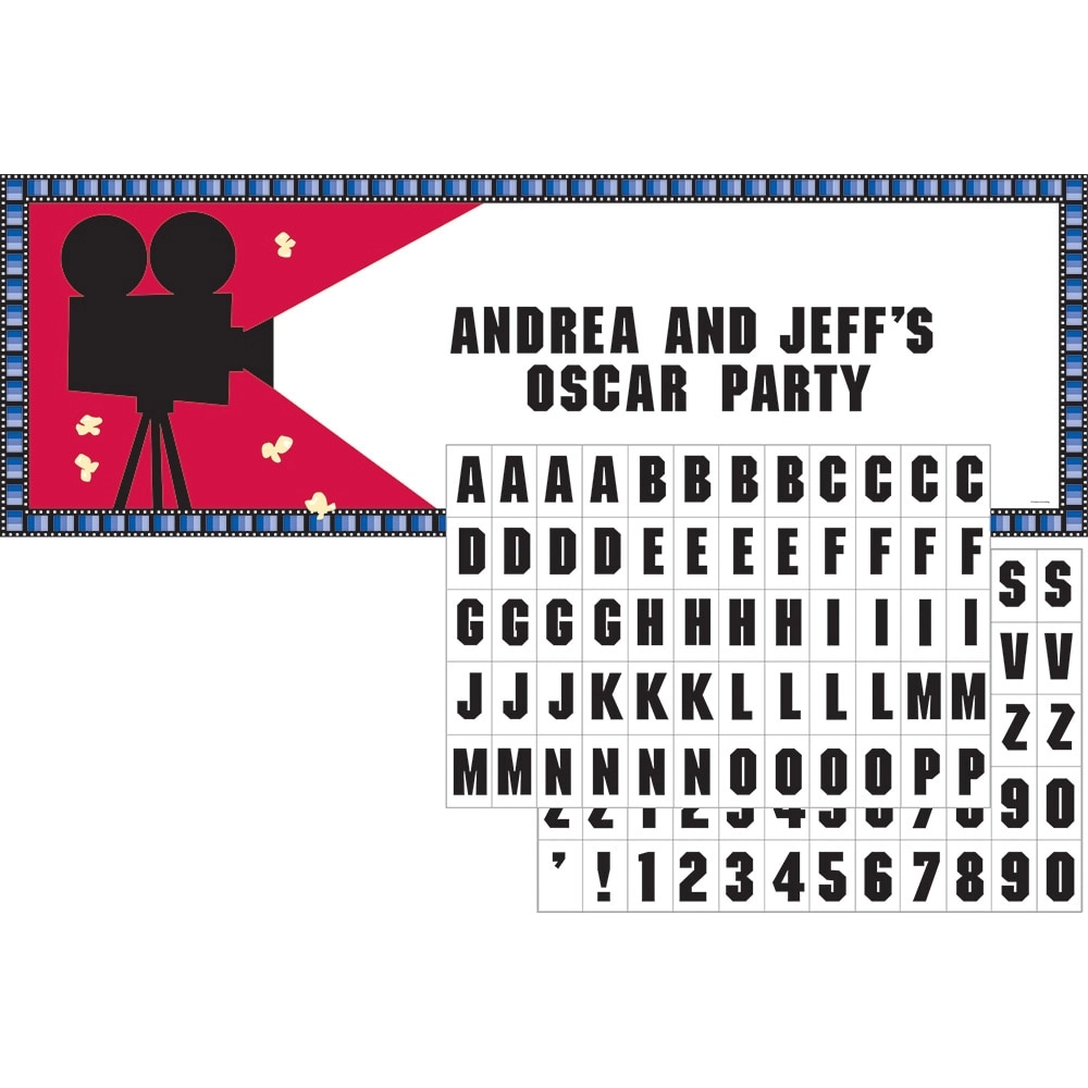 CREATIVE CONVERTING Reel Hollywood Giant Party Banner