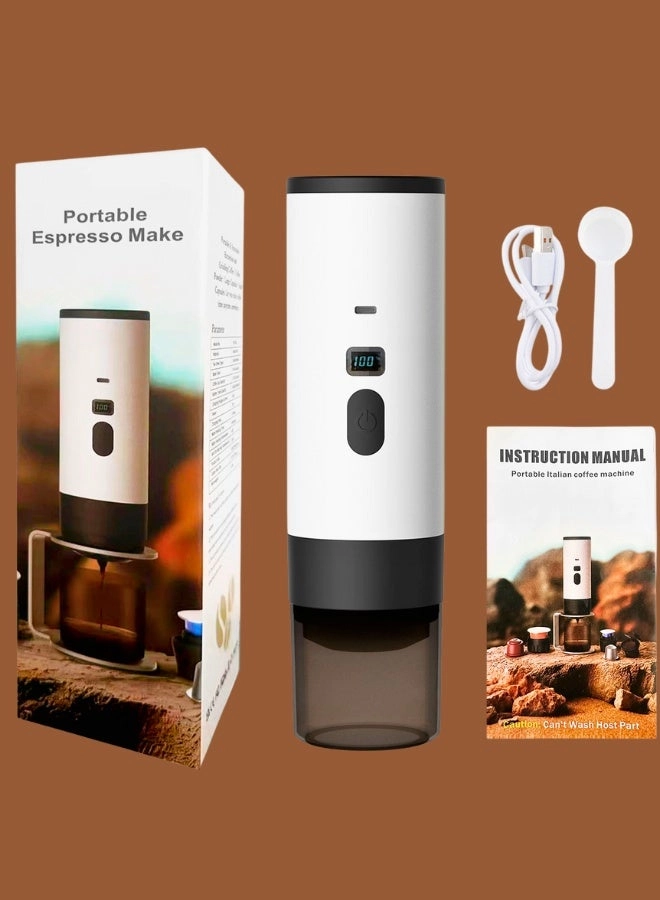 Portable Self-Heating Coffee Maker - Wireless Fast Brewing LCD Display 50 Cups Capacity
