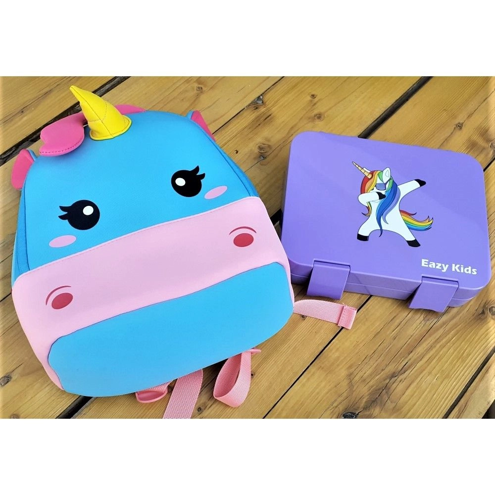Unicorn 3D Bag And Bento Lunch Box