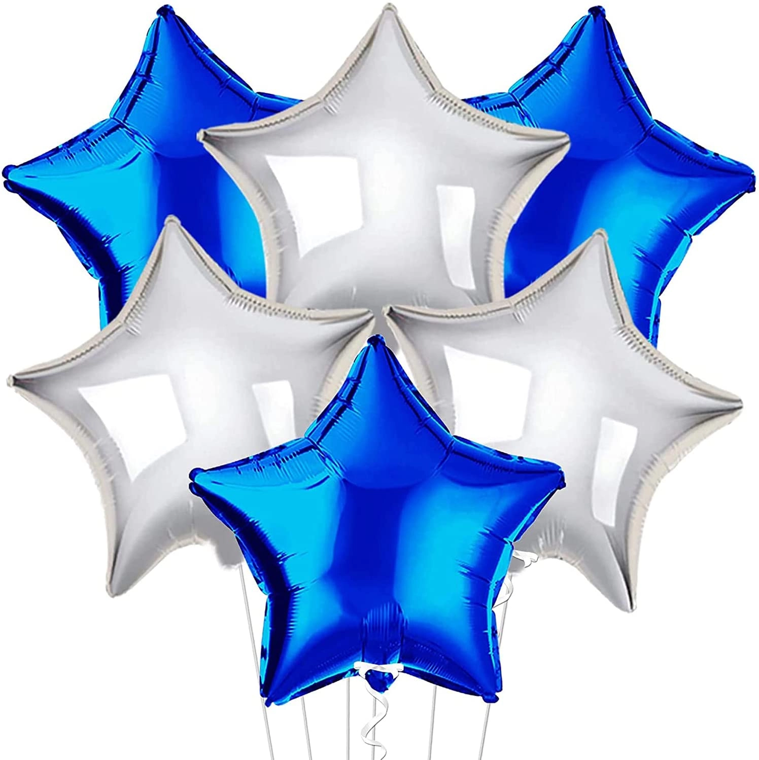 Star Foil Balloons - 6-Pieces Wedding Anniversary Birthday