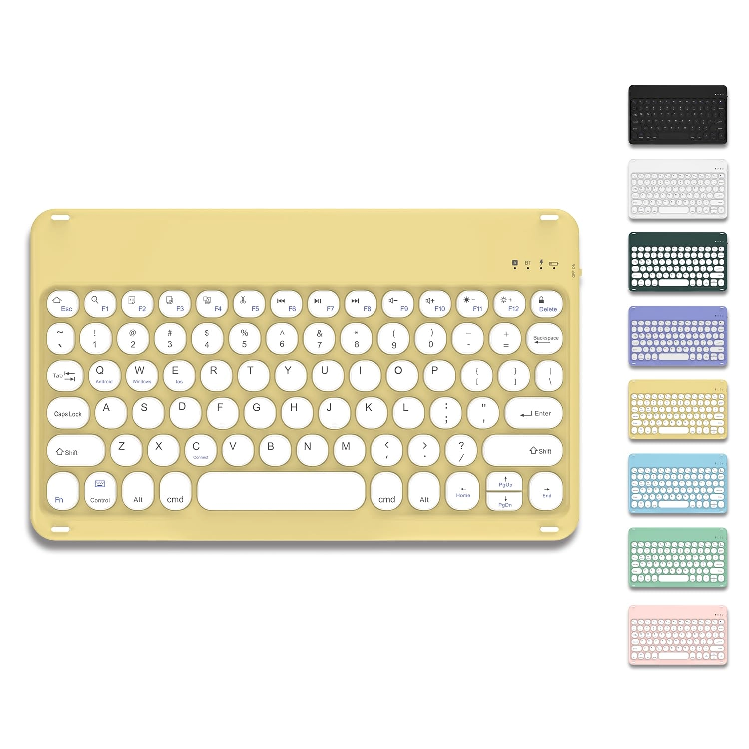 Wireless Bluetooth Rechargeable Keyboard - QWERTY Bluetooth