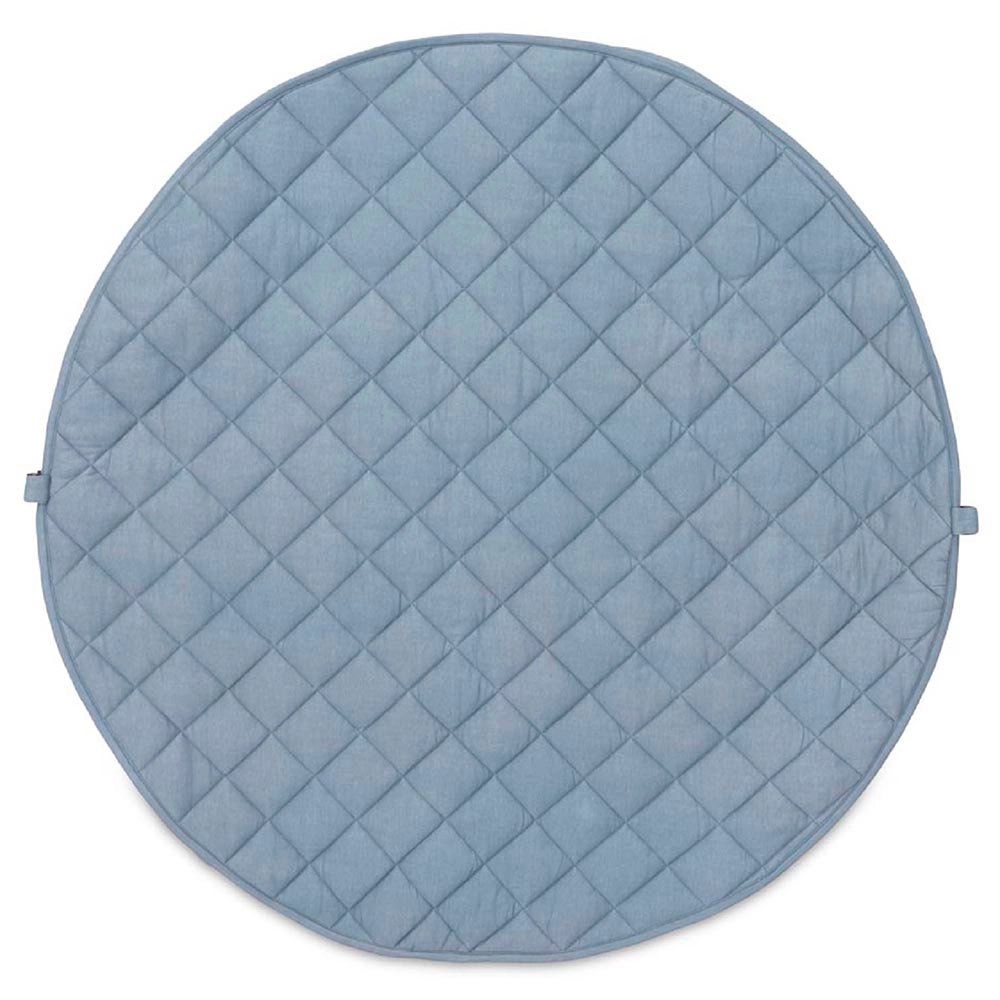 Playmat & Storage Bag - Organic Dusty Blue 6 months