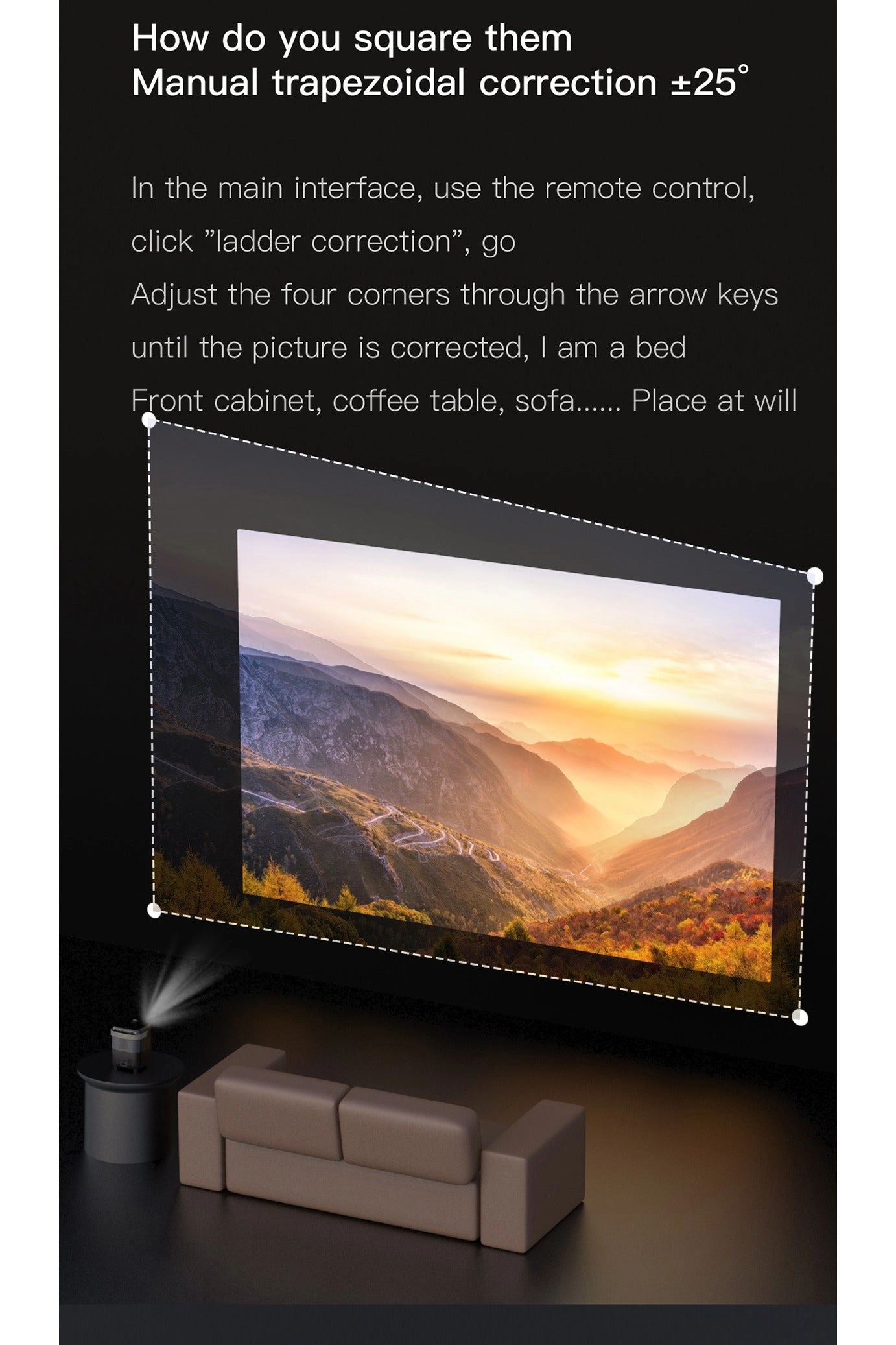 Video Projector 1000ANS lumens 1920*1080P