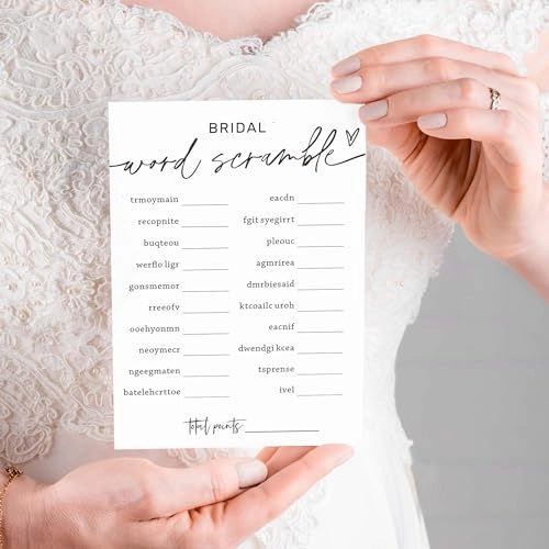 Wedding Shower Games Cards - 25