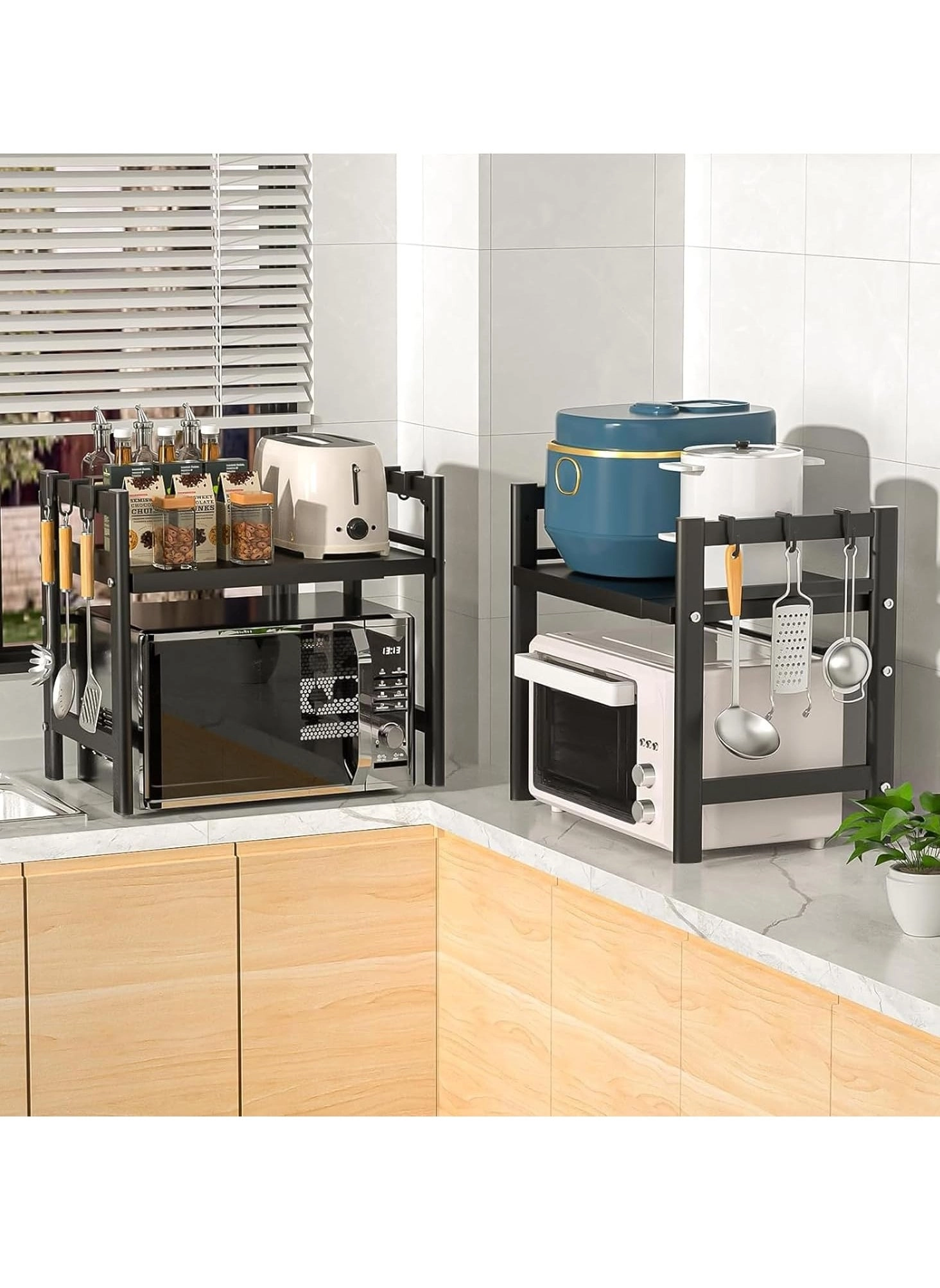 2-Tier Expandable Over the Microwave Oven Rack