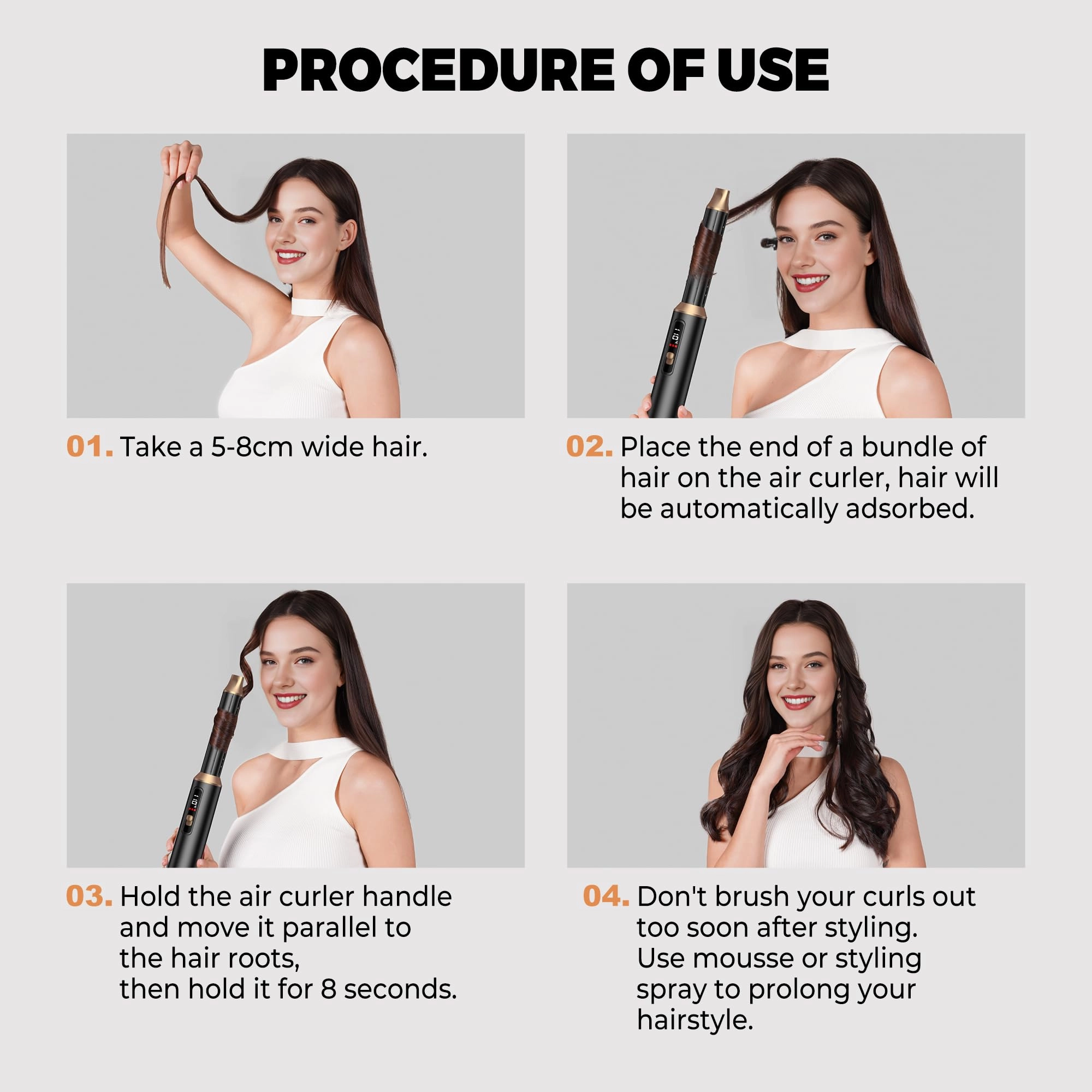 5 in 1 Blow Dryer Brush - Green Gold 800 watts