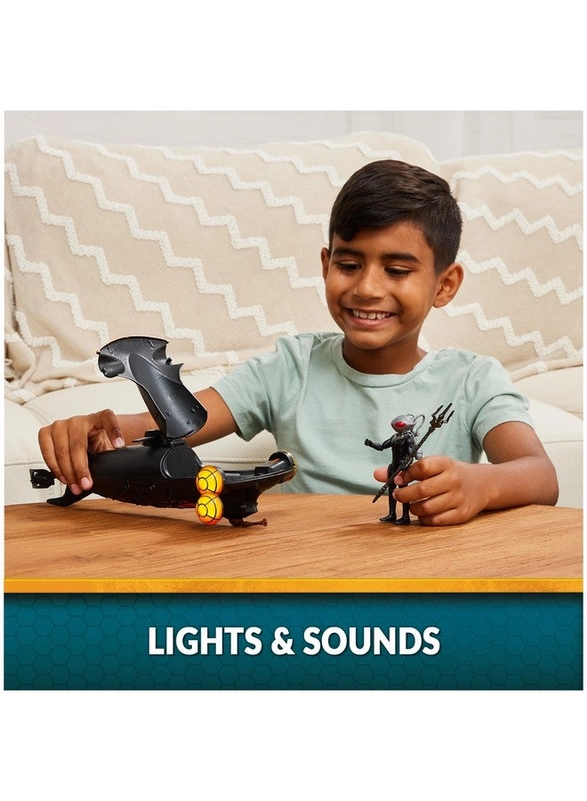 Aquaman - 4-inch + Black Manta - Manta Sub with Lights & Sounds