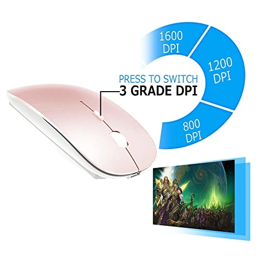 LED Rechargeable Mouse - Bluetooth