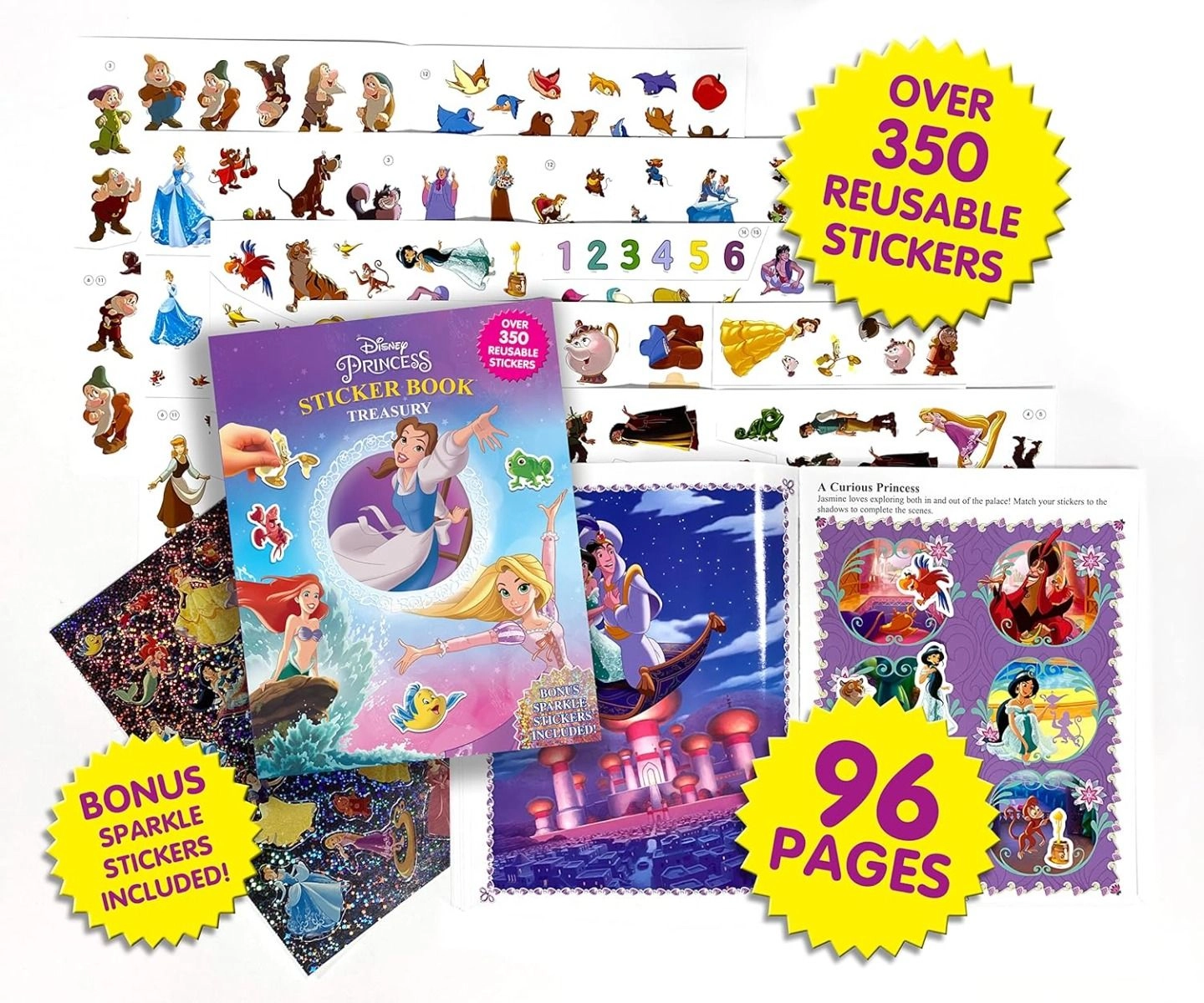 Disney Princess Sticker Book 96 pages 350 pcs