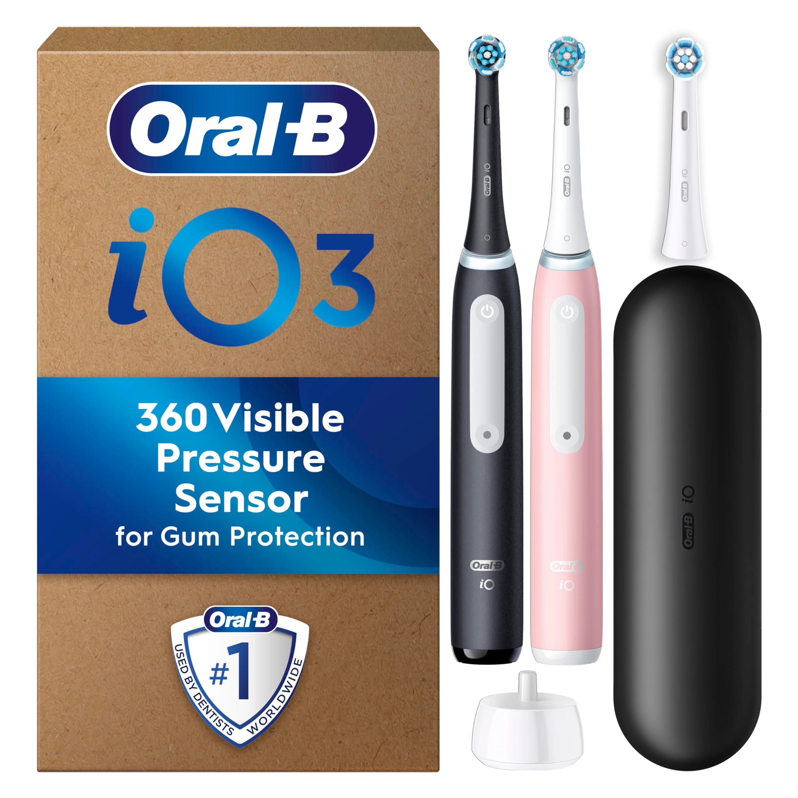 Procter & Gamble iO 3 - 3 Toothbrush Heads Travel Case Pack