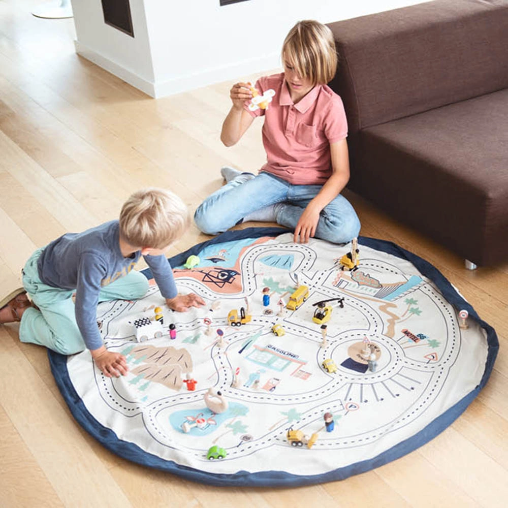 Playmat & Storage Bag - L.A. Road Map Suitable for 3 years and above