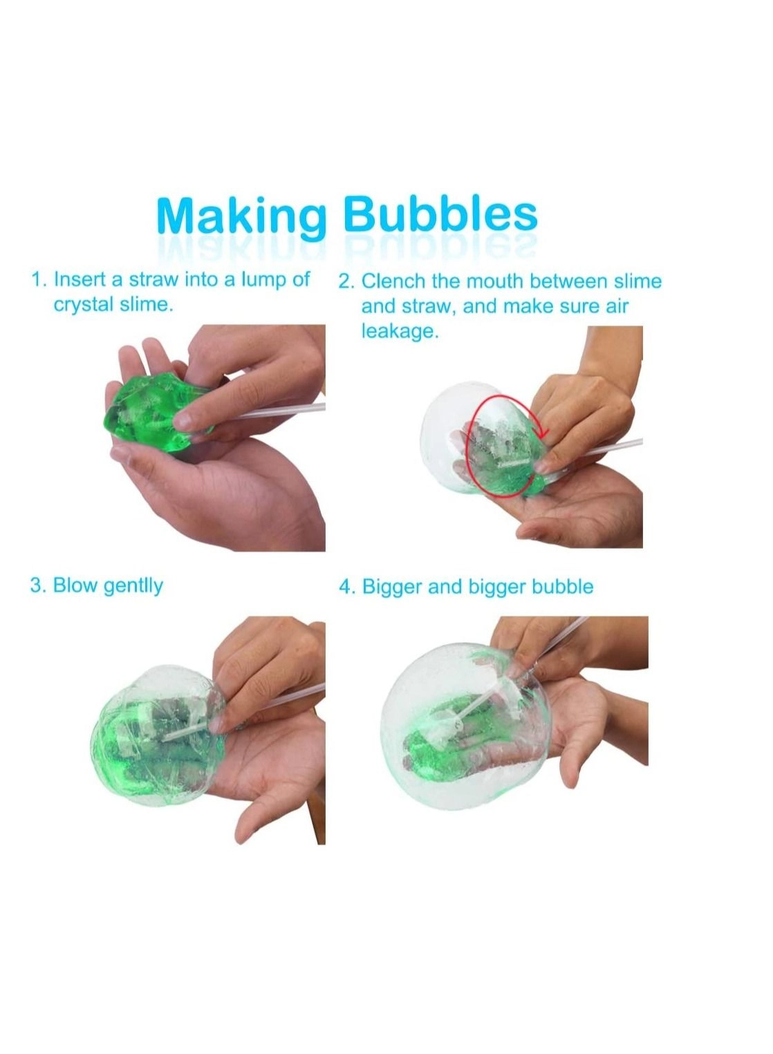 Clear Slime Crystal Putty - 5 pcs