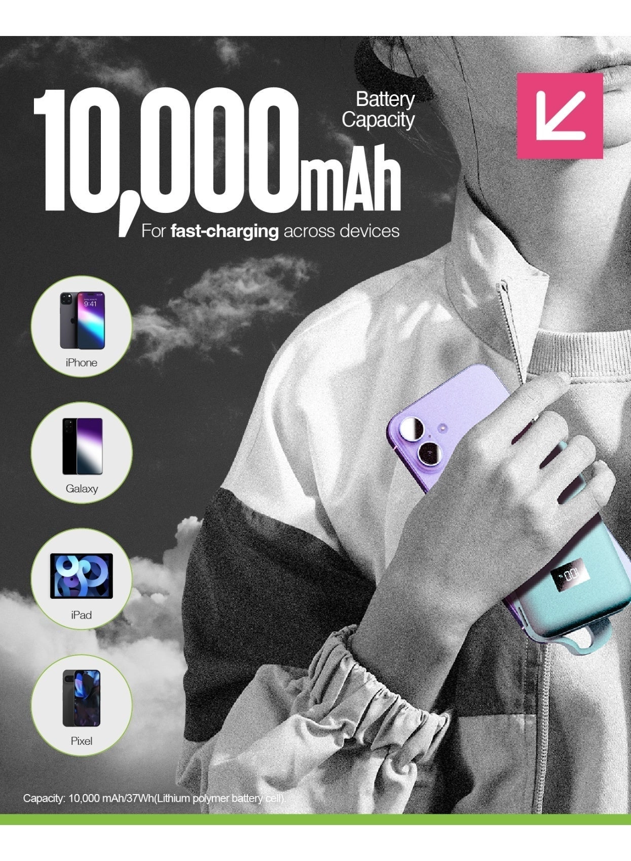 Eco Integrated - 10,000mAh 12 W