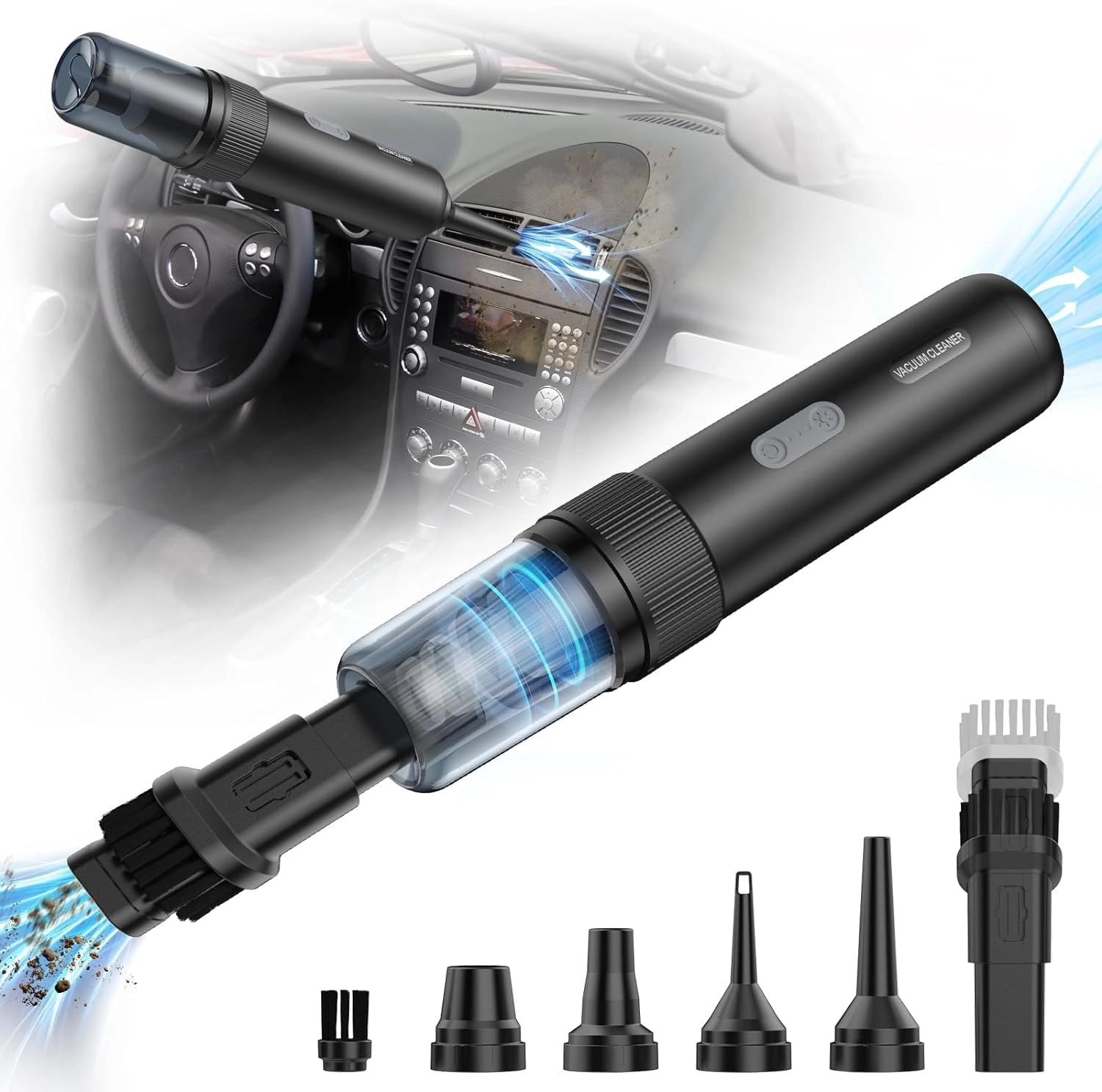 Kialloy Wireless Vacuum Cleaner - 15000Pa 4-in-1