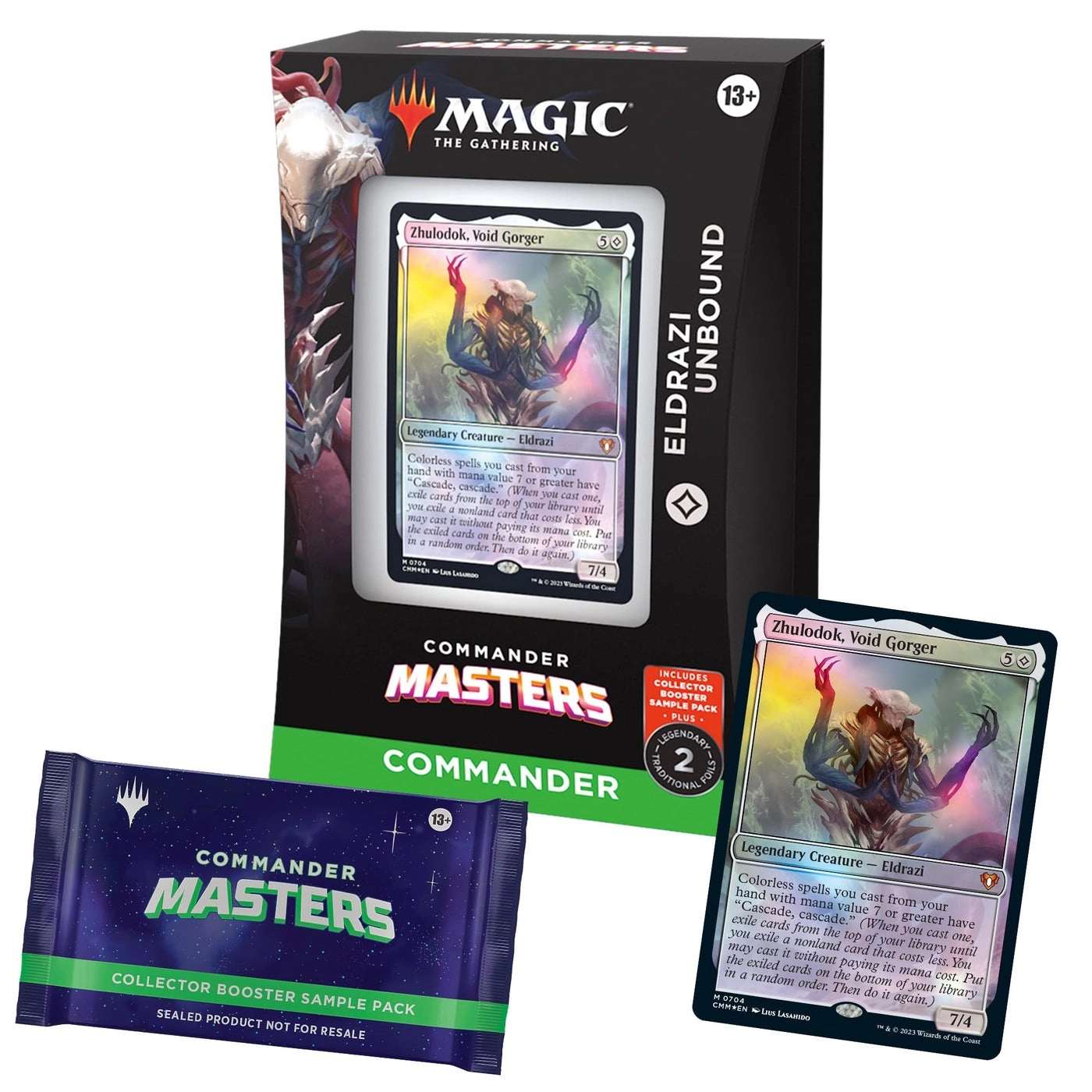 Magic: the Gathering Eldrazi Unbound - 100-card + Collector Booster Sample Pack - 2-card + Accessories