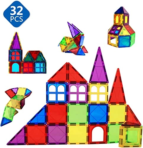 Magnetic Tiles - 16 months and up 32 pieces