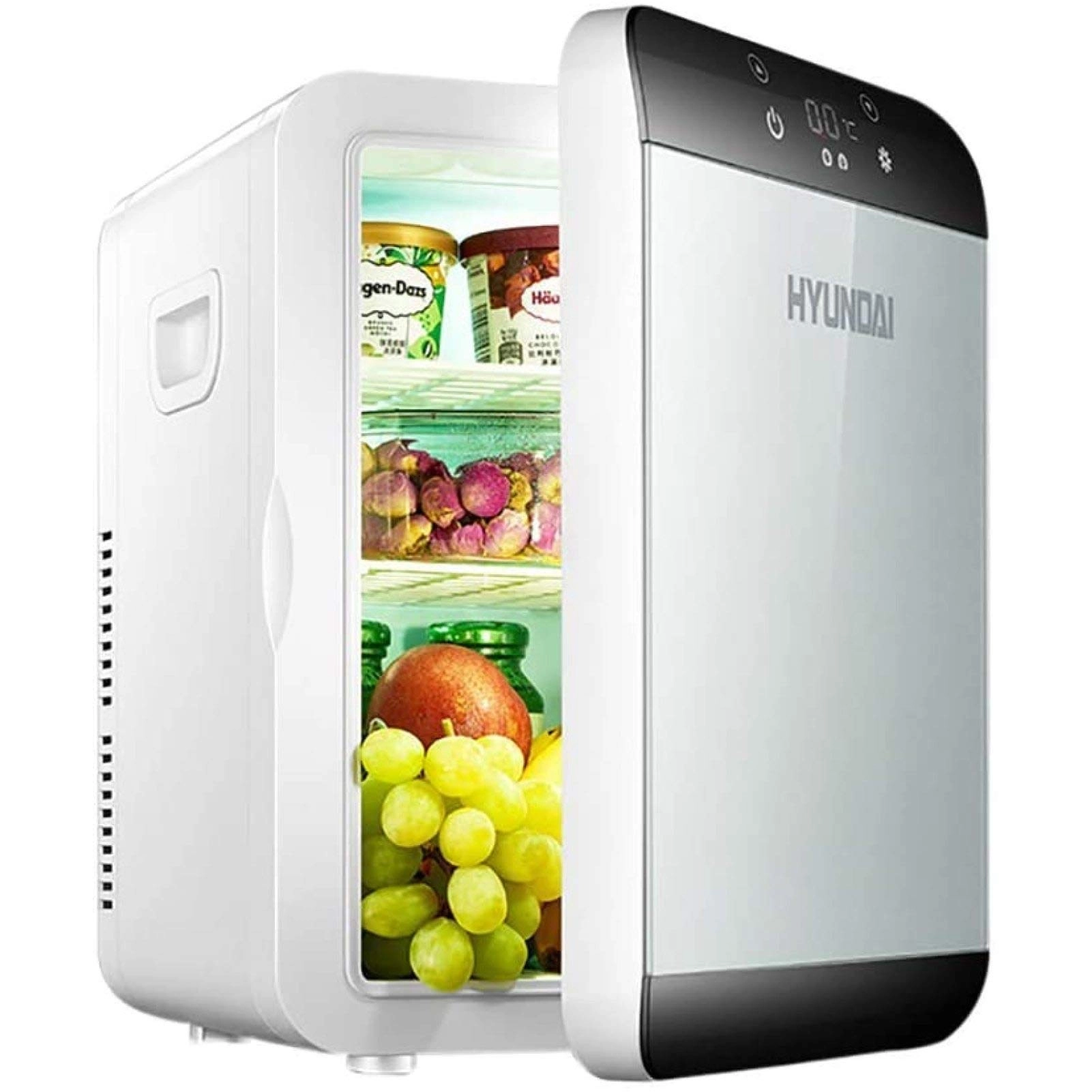 KCLQTK Single Door Portable Refrigerator - 12V/220V Hot and Cold