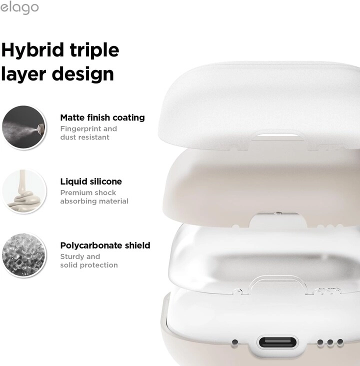 Liquid Hybrid Hang - Case for AirPods 4th Generation Wireless Charging Bundle