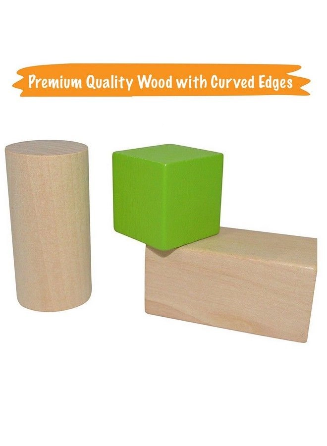 Wooden Blocks - 100 pcs