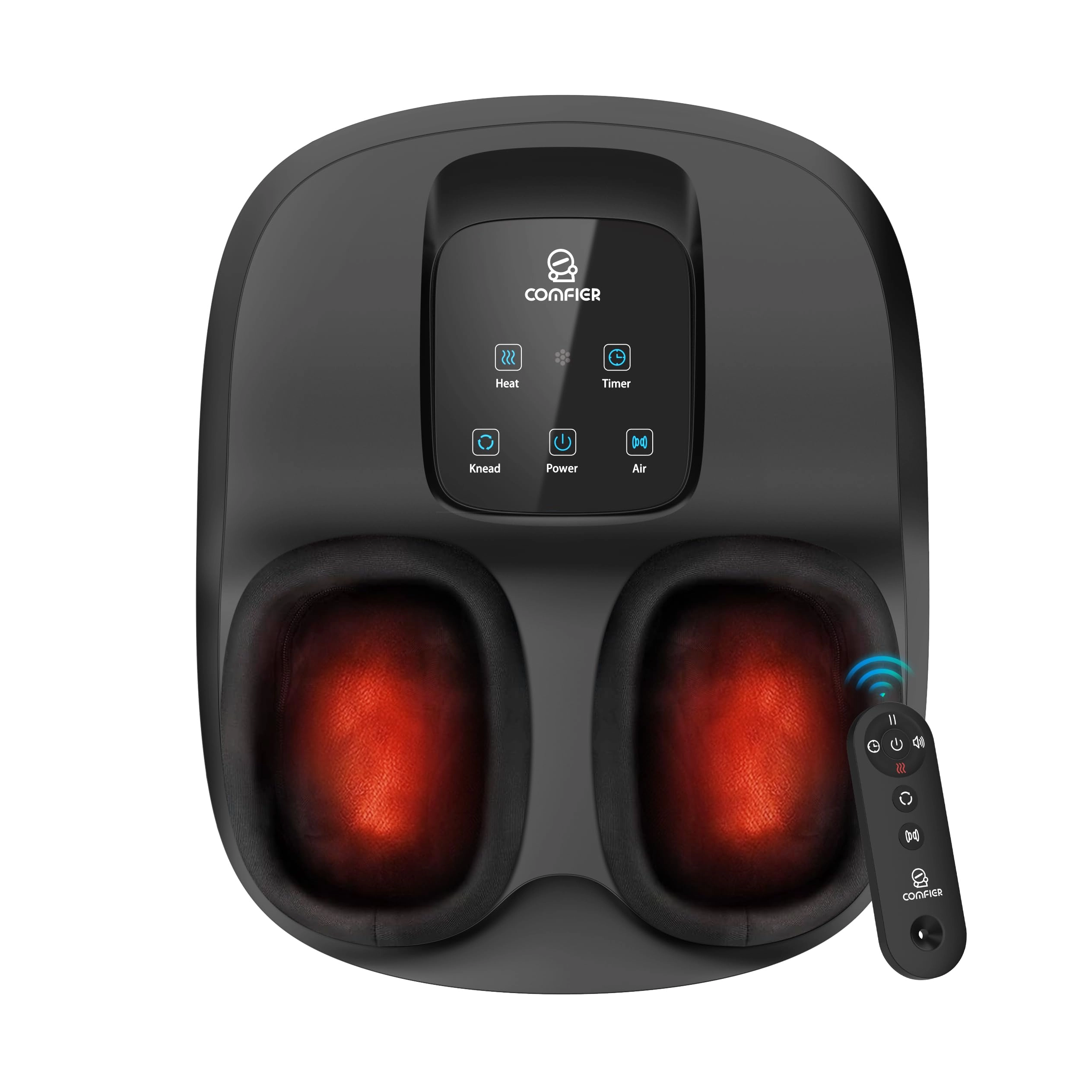 COMFIER Foot Massager - Heat Compression Shiatsu Remote Control