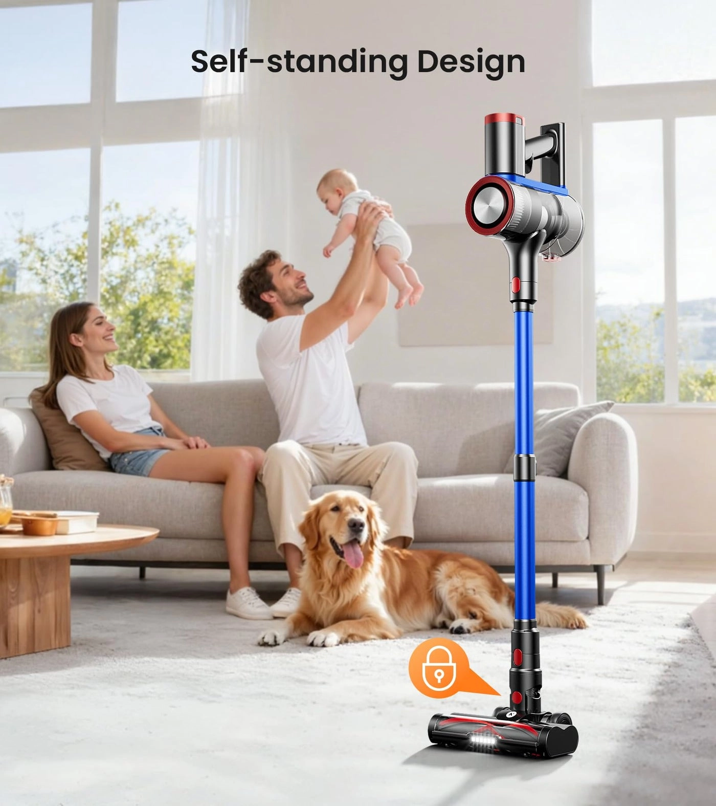 Cordless Vacuum Cleaner - 45min Stick