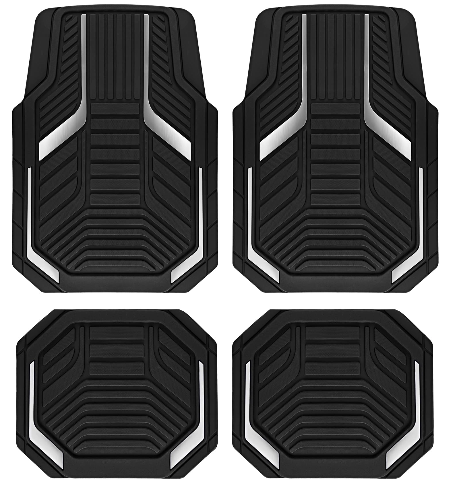 Heavy Duty Rubber Floor Mats - Pink Universal Fit