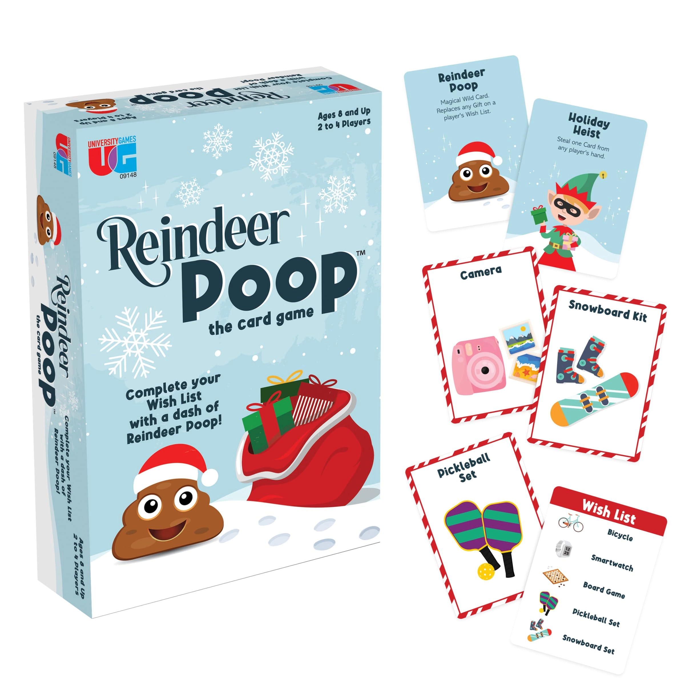 University Games Reindeer Poop - Card Game