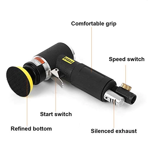 Portable polishing machine - pneumatic 5" Low noise