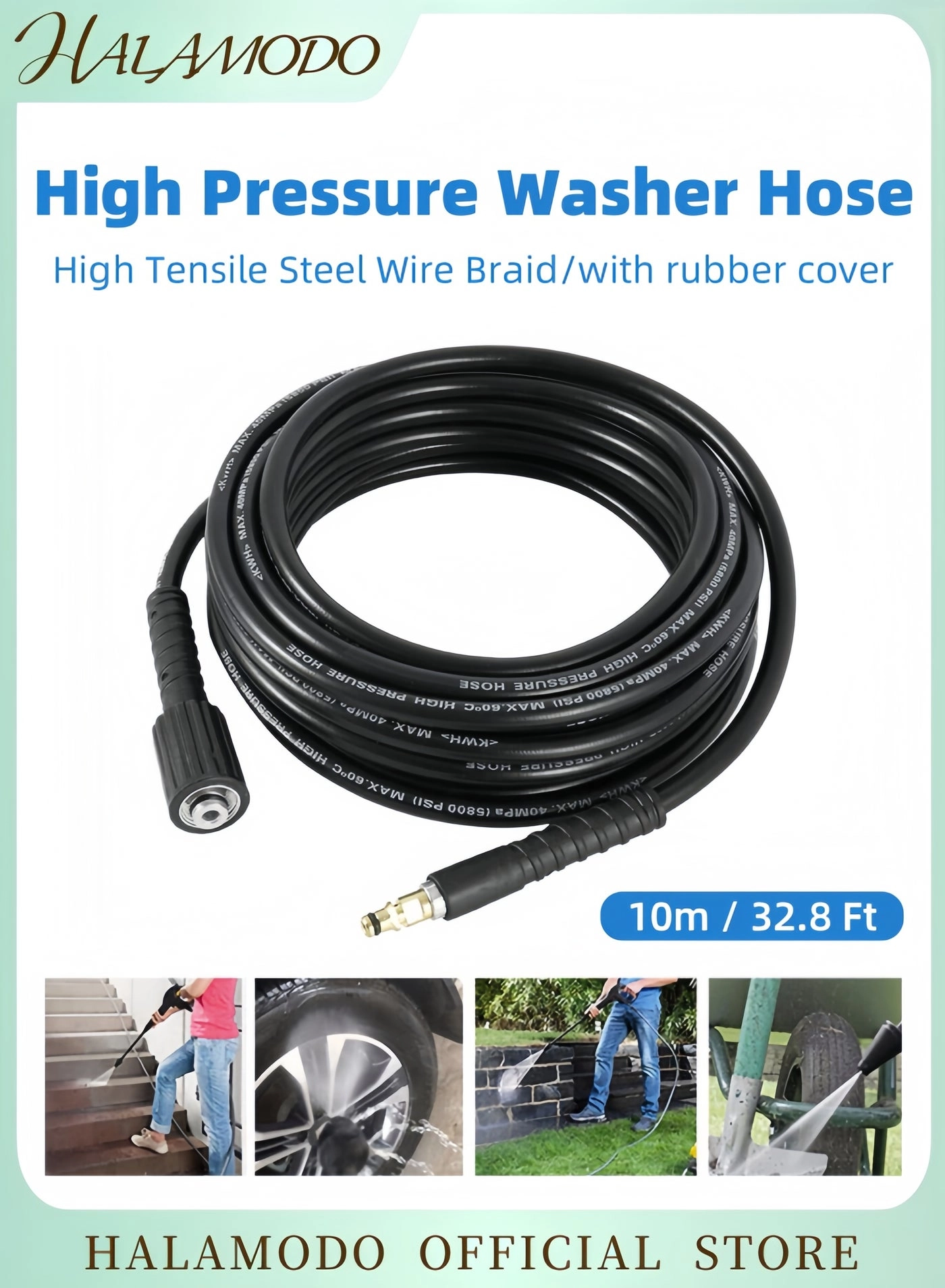 halamodo High-pressure Water Cleaning Hose
