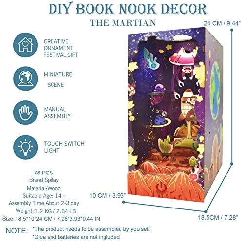 DIY Dollhouse Miniature Book Nook - The Martian
