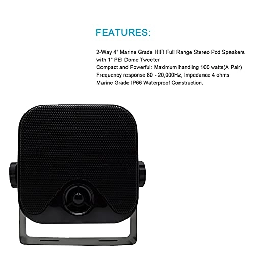 JCMYSH Portable Speaker - 4inch 50 w