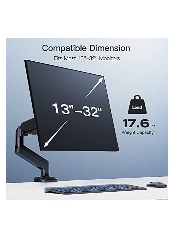 Single Monitor Table Stand - 13” to 32” VESA 75 x 75 -100 x 100