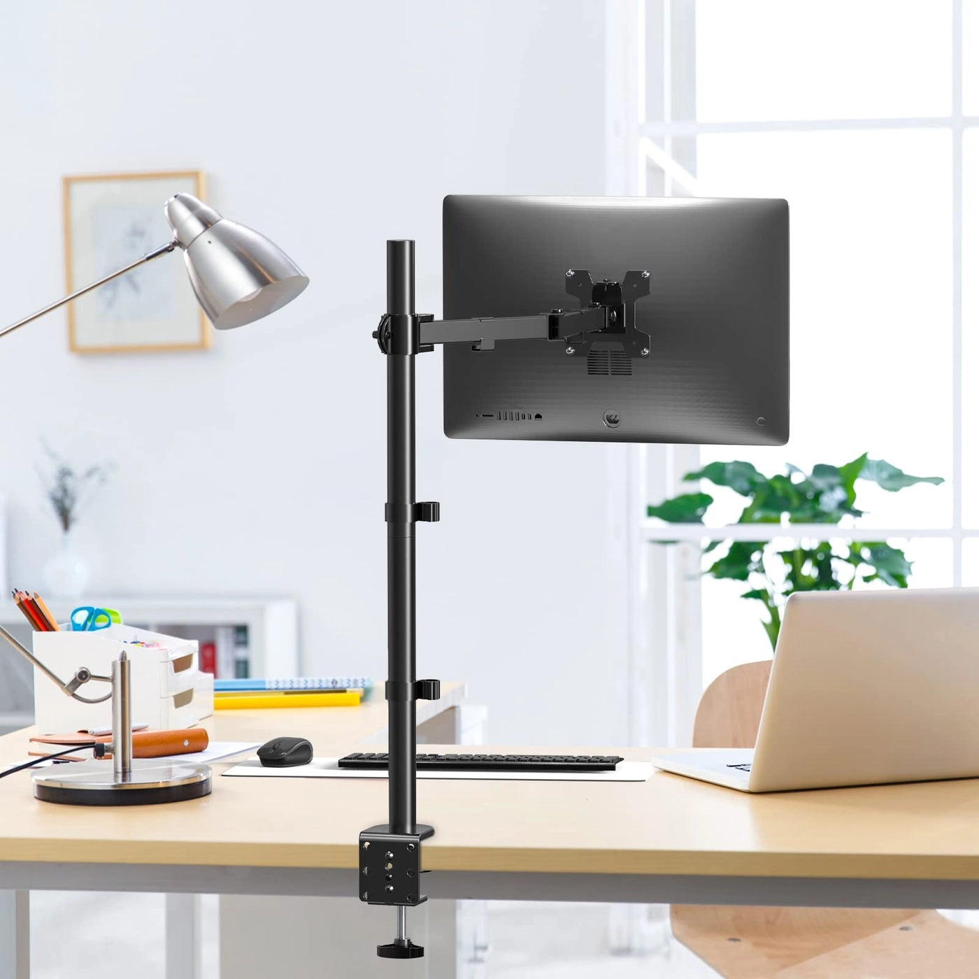 Gas Spring Desk Mount - 35 inch VESA 75 and 100