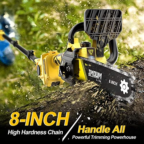 2-IN-1 Cordless Pole Saw & Chainsaw - 900 Watts