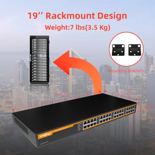 PE916R-10G-BT-450W - 450W 16 IEEE802.3bt/at/af 10Gbps