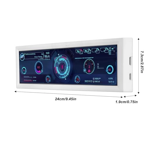 PC Temperature Display - 8.8 Inch 1920x480