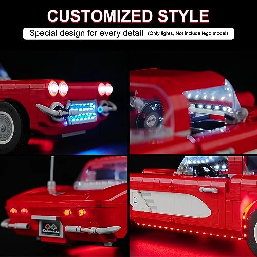 LED Lighting Kit for LEGO Corvette 10321