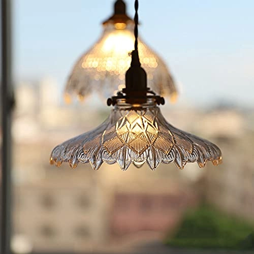 Flower Glass Pendant Light - Vintage E27/E26