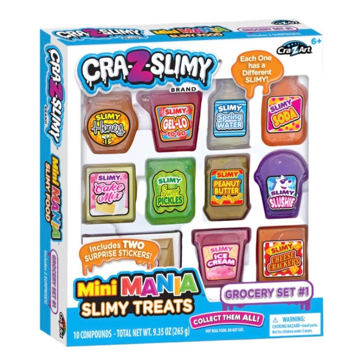 CRA-Z-SLIMY Mini Mania Grocery Set 1 - 6+ years 10 pcs