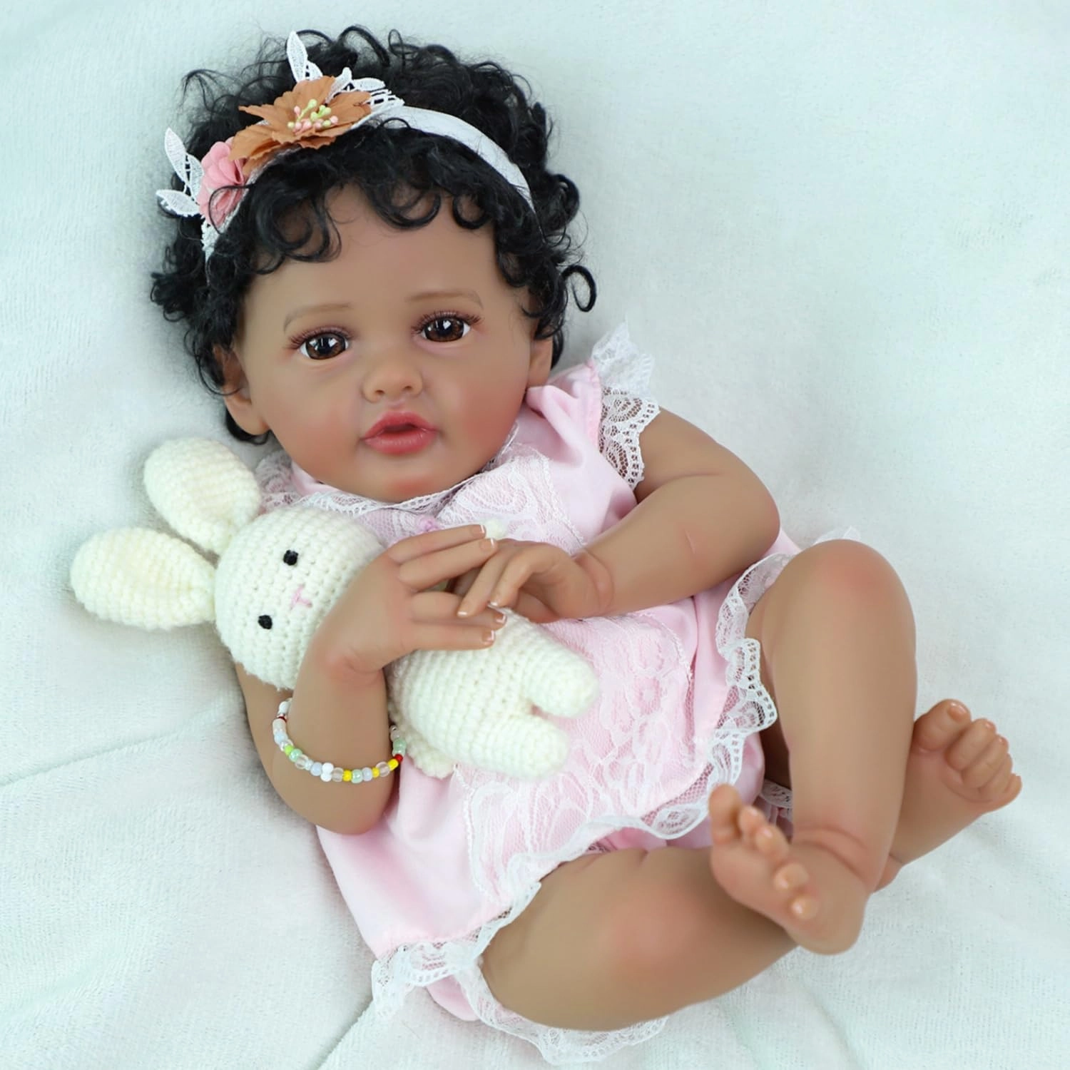 Reborn Baby Doll - 20-Inch Vinyl African American Ages 3+