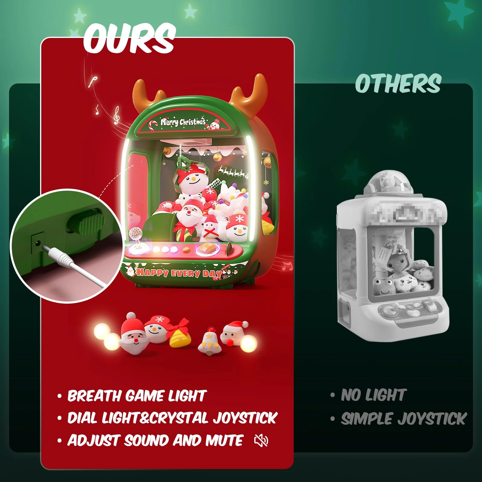 Skirfy Christmas Claw Machine Santa Claus - 6 years+